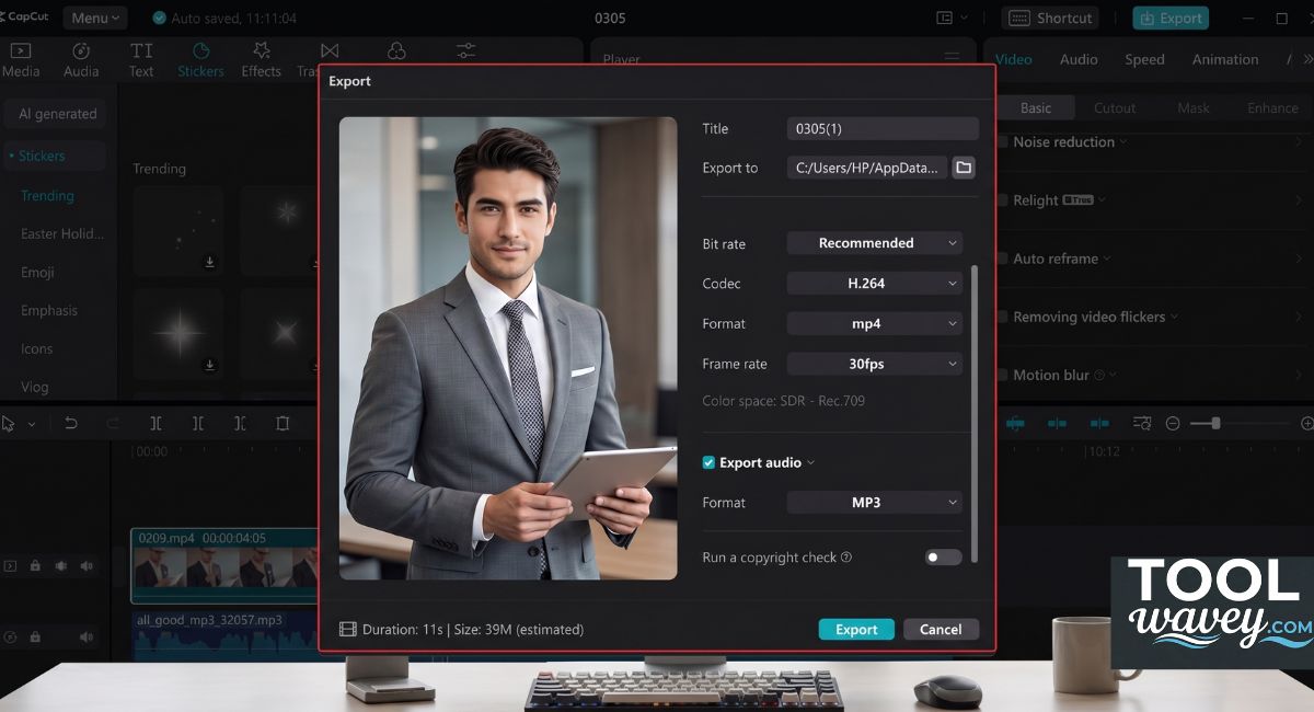 Best Export Settings for Clean Sound