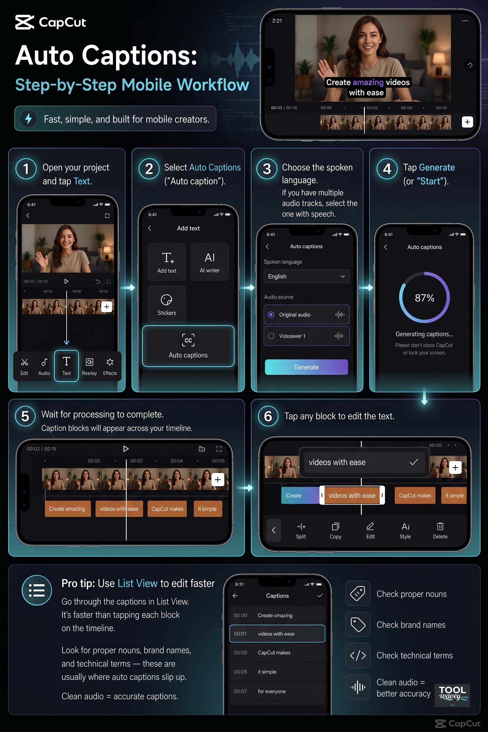 CapCut Auto Captions Step-by-Step Mobile Workflow