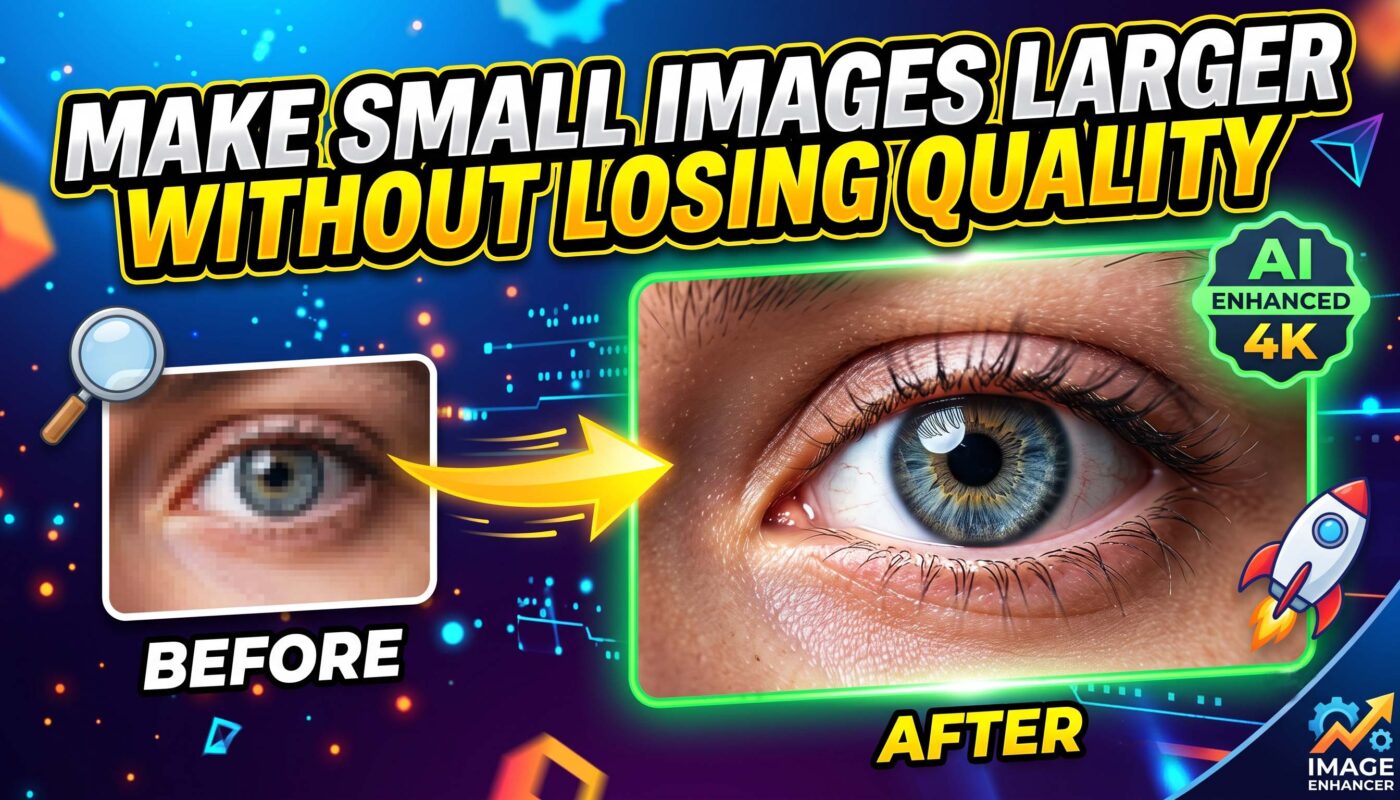 how to make small images larger without losing quality